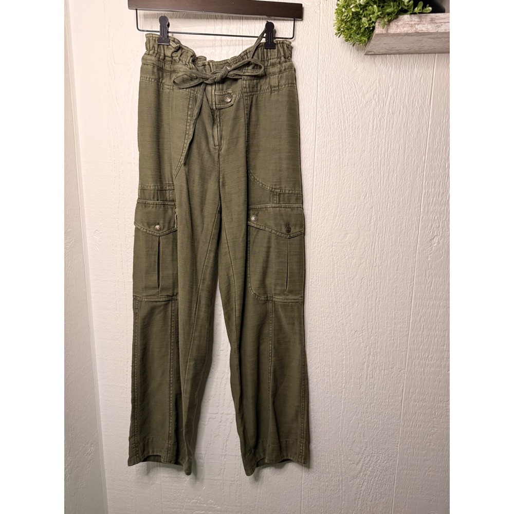 We the Free Park Ave Cargo Pull-on drawstring pants mid-rise adventurer - Picture 2 of 7